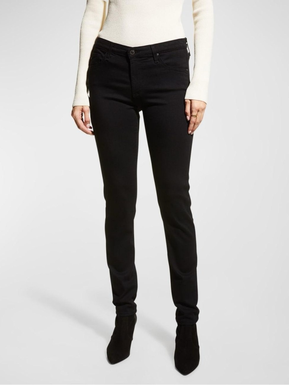 AG Adriano Goldschmied The Prima Black Skinny Jeans Size 24R